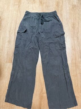 Women’s Cargo Lounge Pants - Charcoal/black